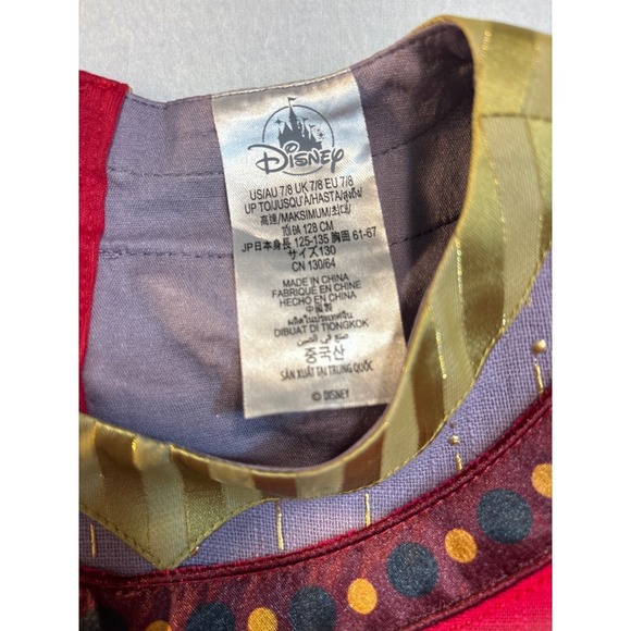 Disney Wish Dahlia Baker Dress Costume Cosplay Child Size 7 8 Halloween Princess - Picture 5 of 16